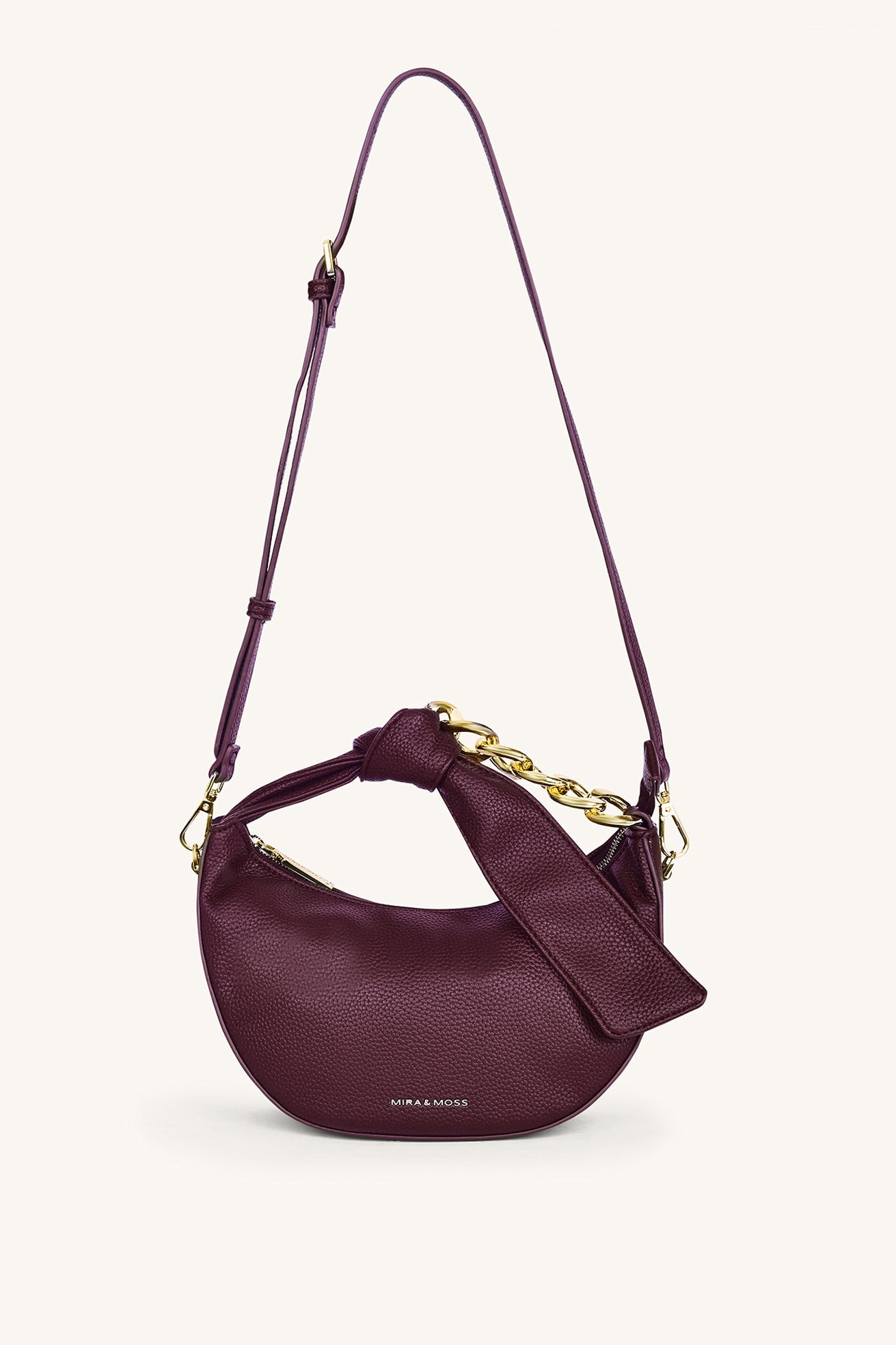 Valentina Chain Shoulder Bag - Garnet - Myra USA
