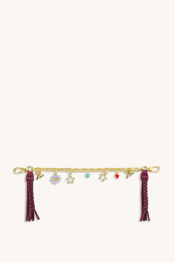 Celeste Charm Chain - Plum Brown - Myra USA
