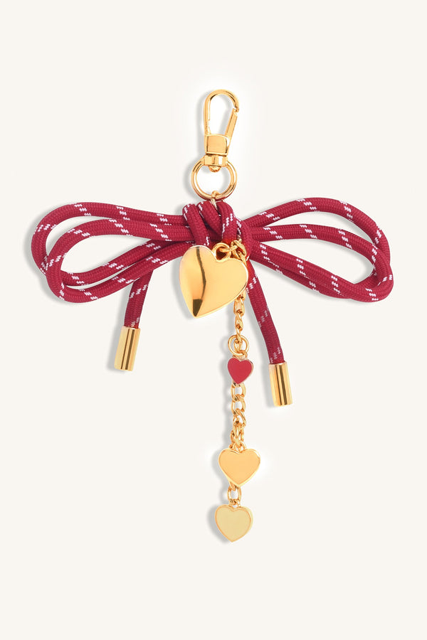 Cupid Bow Bag Charm - Red - Myra USA