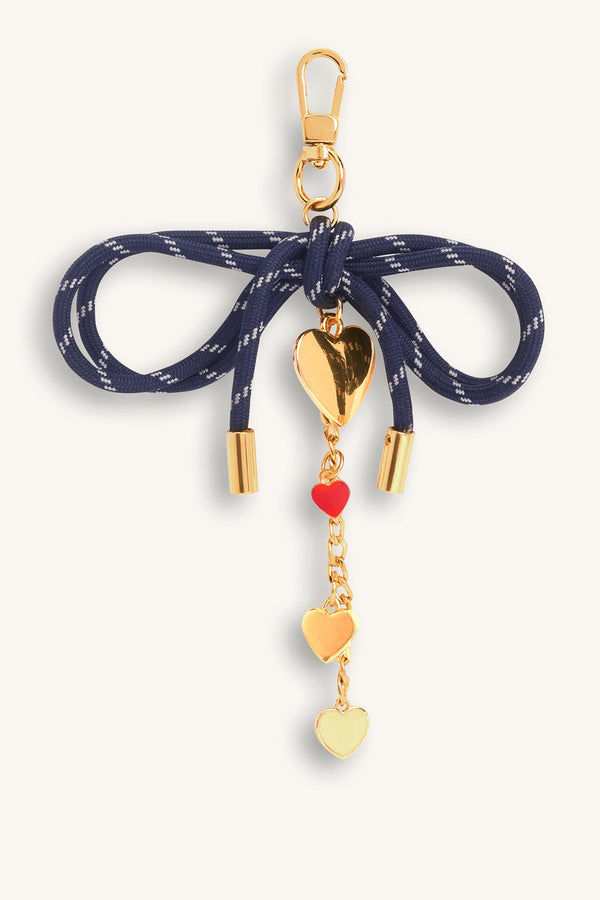 Cupid Bow Bag Charm - Navy - Myra USA