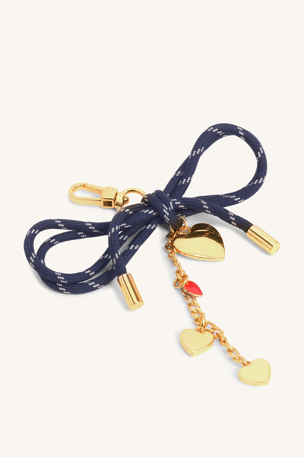 Cupid Bow Bag Charm - Navy - Myra USA