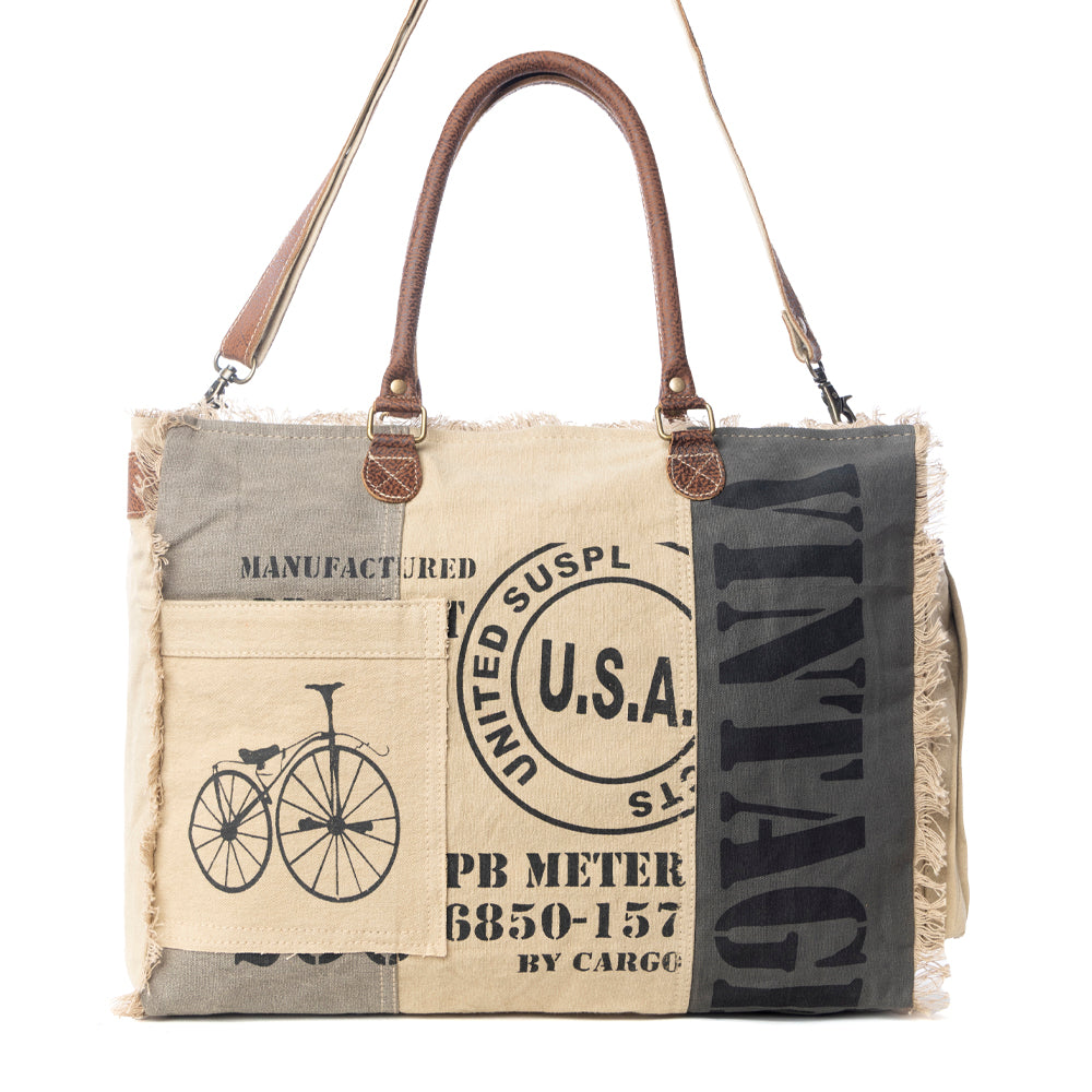 USA Stamped  Weekender Bag - Myra USA