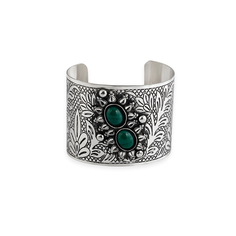 Southwest Chic Silver Cuff Bracelet