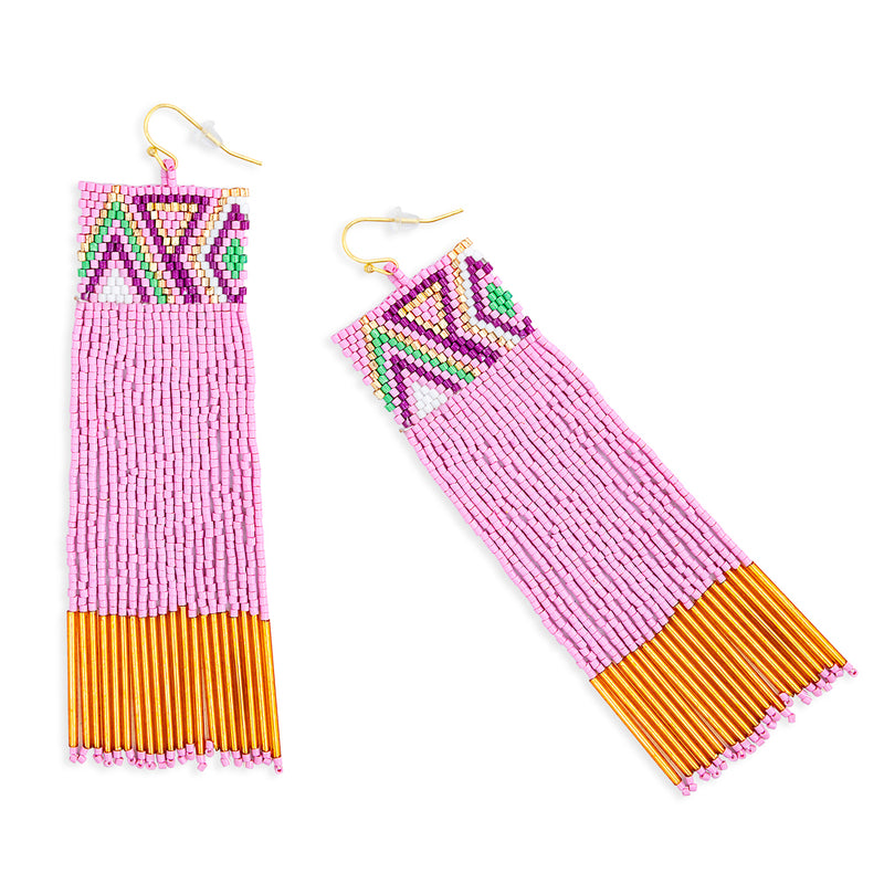 Radiant Flow Beaded Earrings