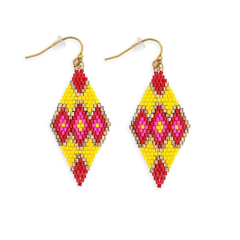 Time's Gift Beaded Earrings