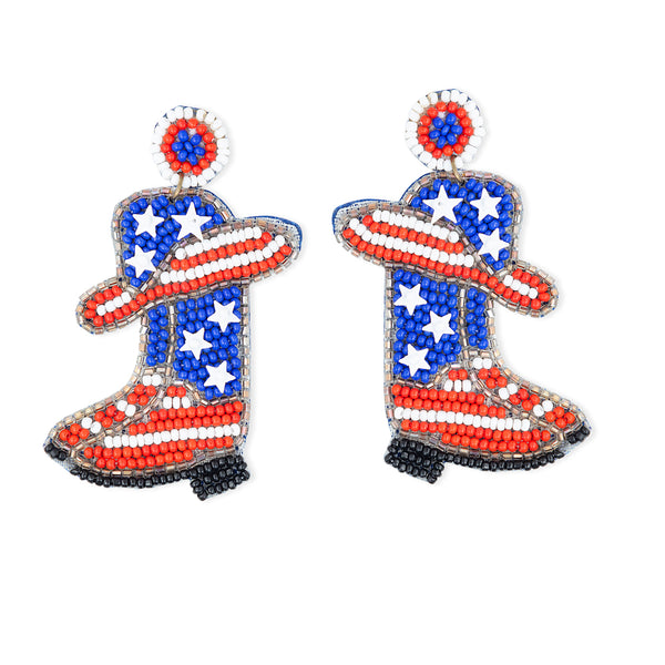 Texas Spirit Beaded Earrings