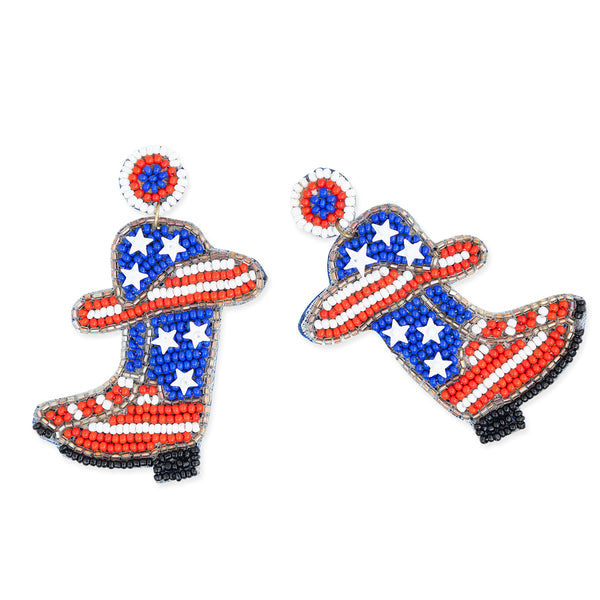 Texas Spirit Beaded Earrings