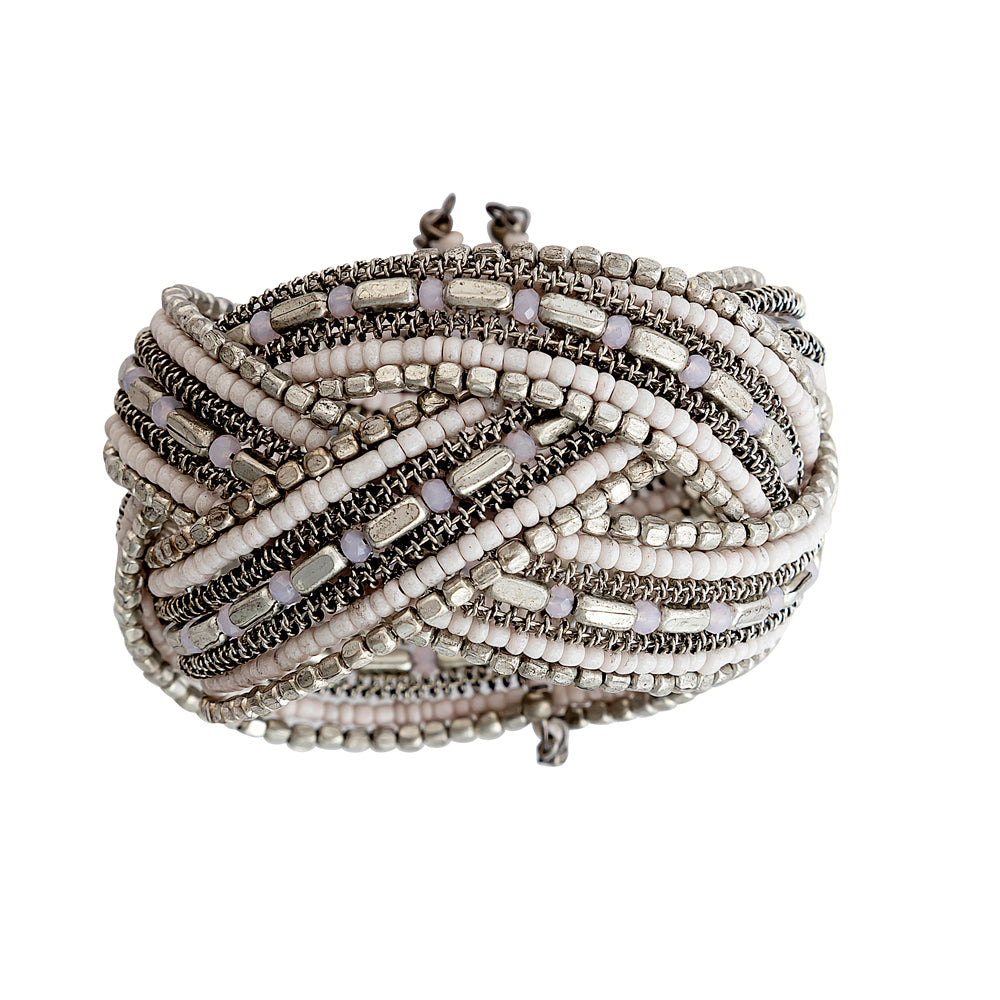 Intertwined Strands Cuff Bracelet - Myra USA
