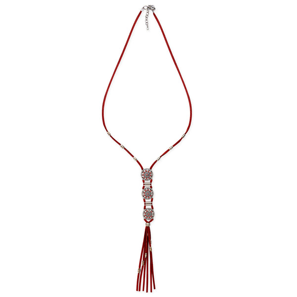 Charmed Life Necklace In Crimson