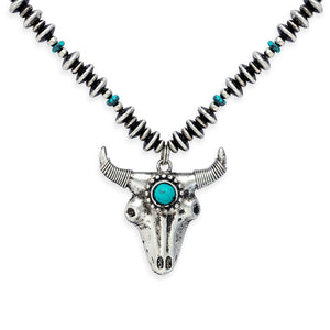 Majestic Prairie Steer Necklace - Myra USA