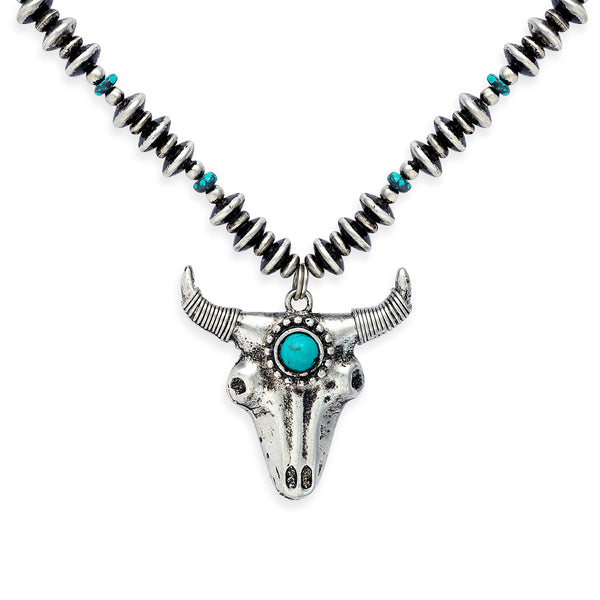 Majestic Prairie Steer Necklace