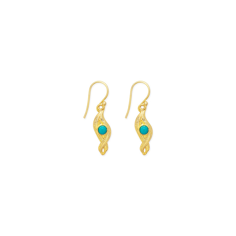 Heart's Dance Earrings in Gold