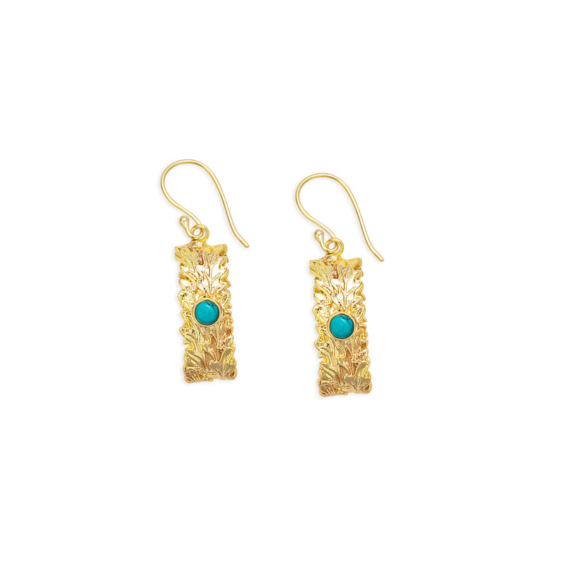 Shadow Woods Earrings in Gold