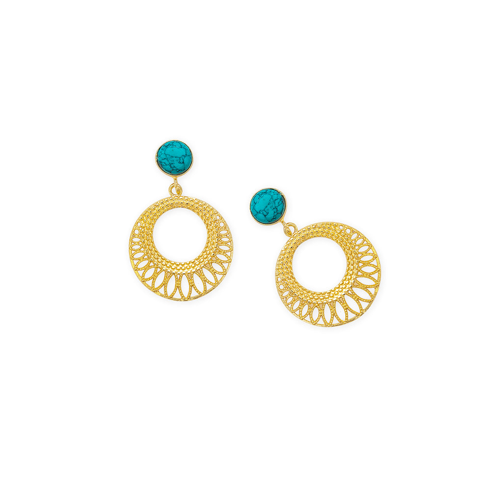Web of Star Light Earrings in Gold - Myra USA