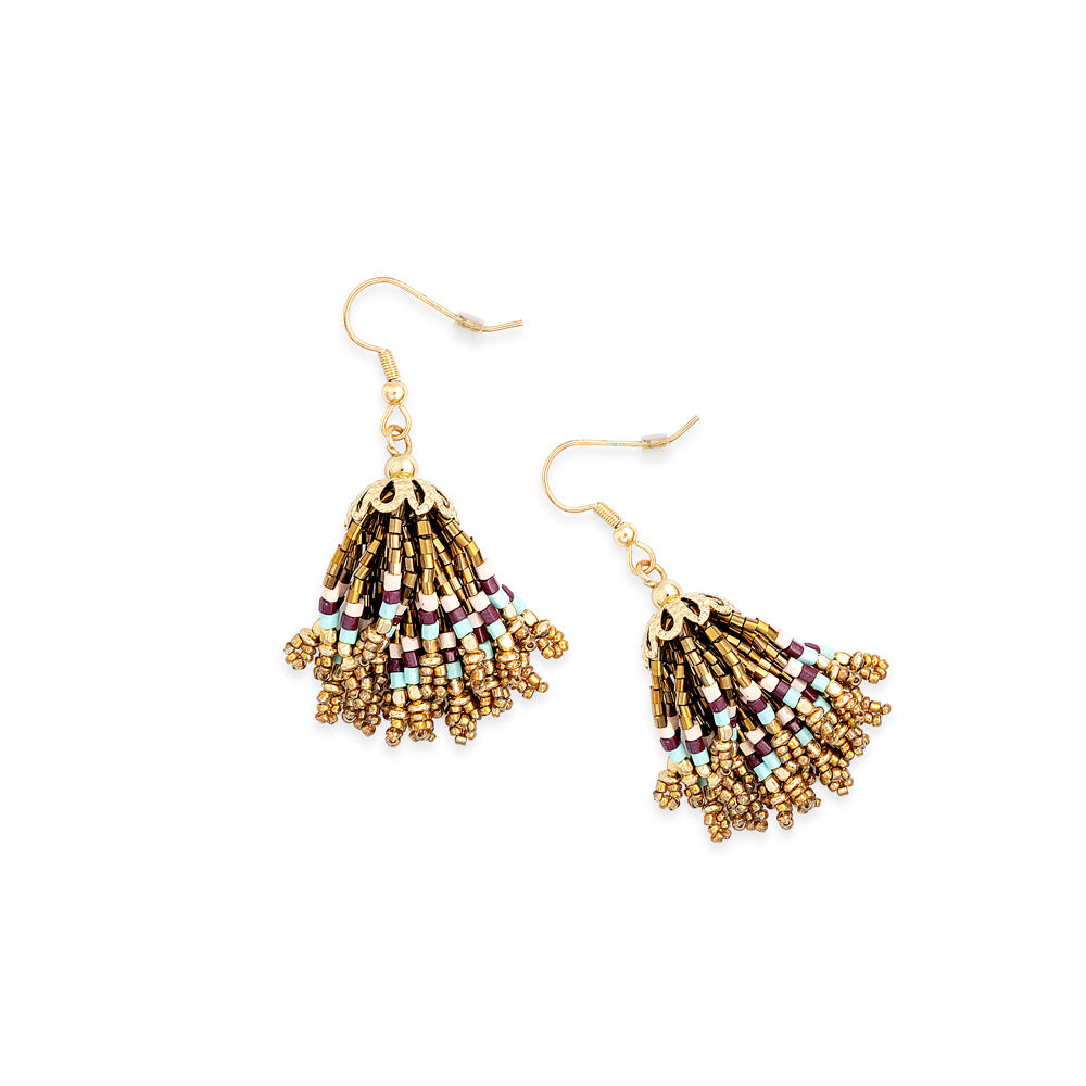 Spanish Skirts Beaded Earrings - Myra USA