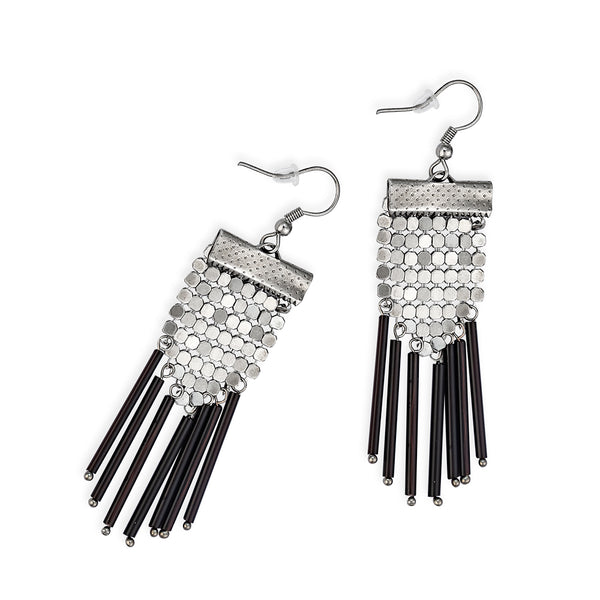 Shaman Mine Earrings In Black - Myra USA