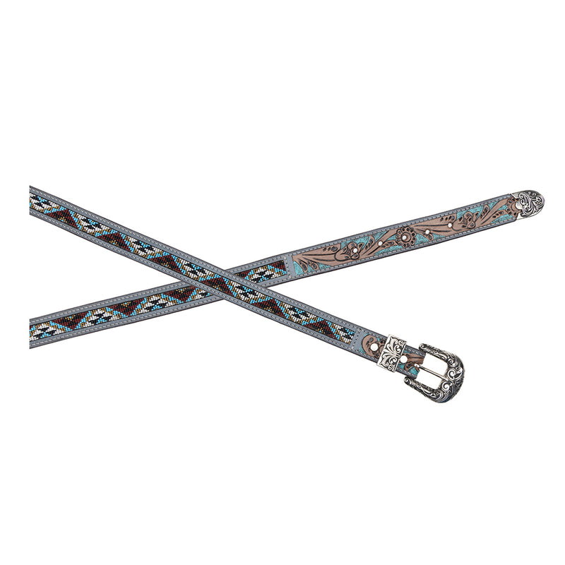 Sunrise Over Sanora Hand-tooled Belt