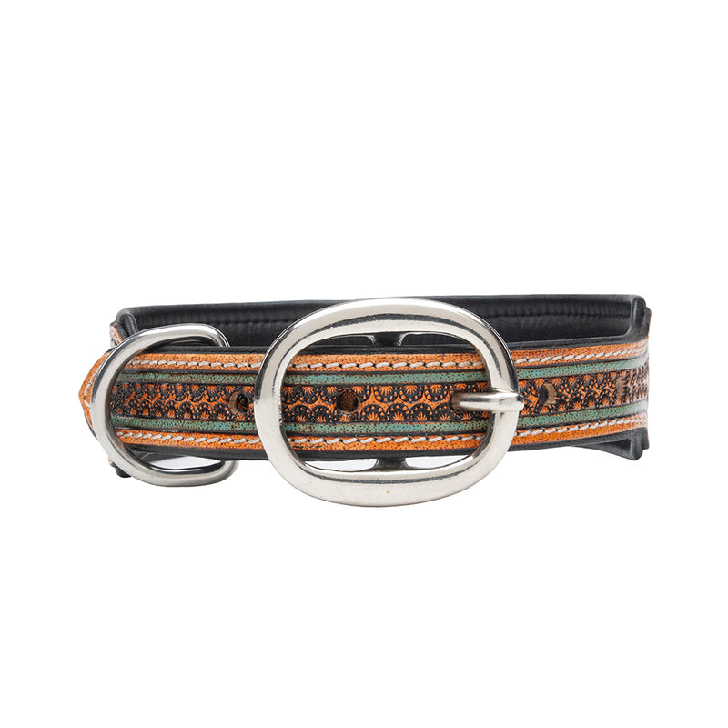 Trusted Amigo Hand-tooled Dog Collar