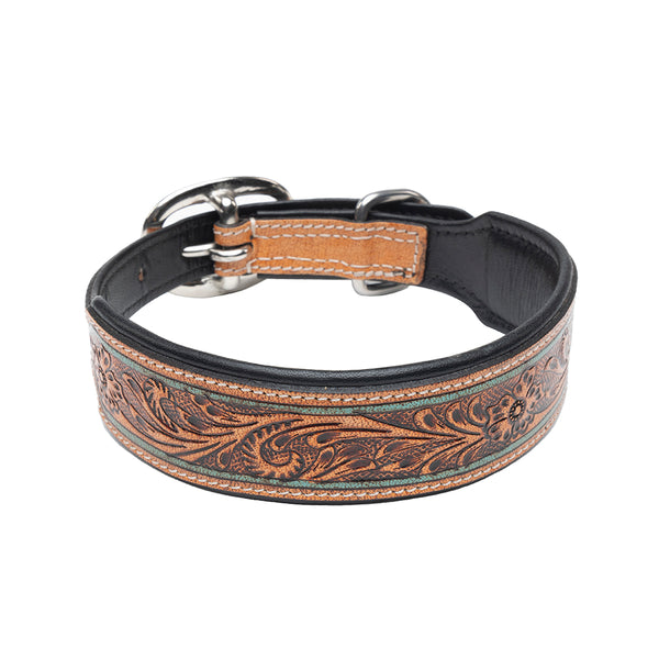 Trusted Amigo Hand-tooled Dog Collar - Myra USA