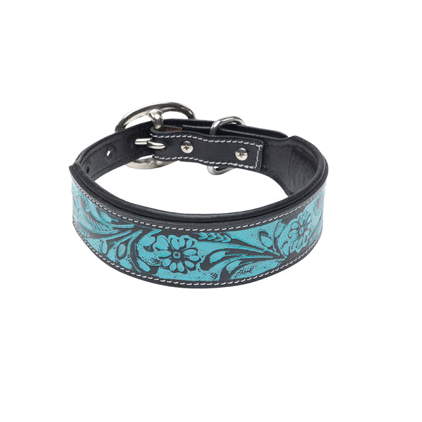 Durango Daisy Hand-tooled Dog Collar - Myra USA