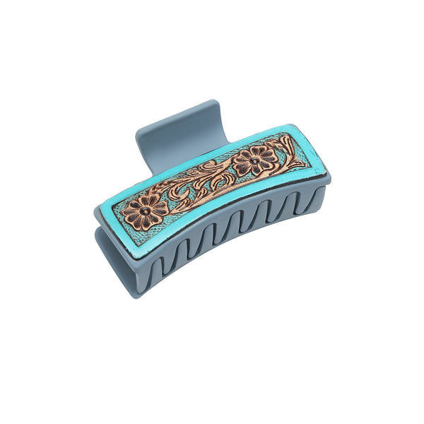 Turquoise Trails Hair Comb Clip