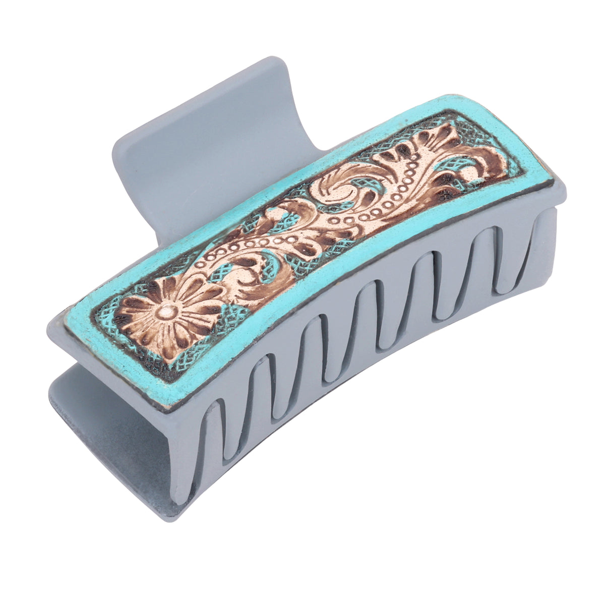 Turquoise Trails Hair Comb Clip - Myra USA