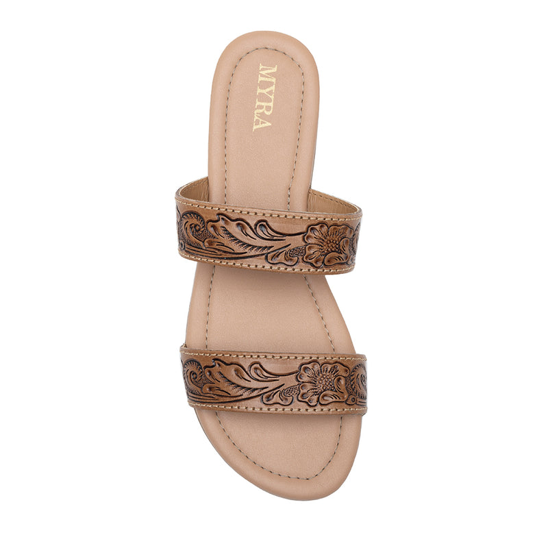 Terra Trails Hand-Tooled Sandals