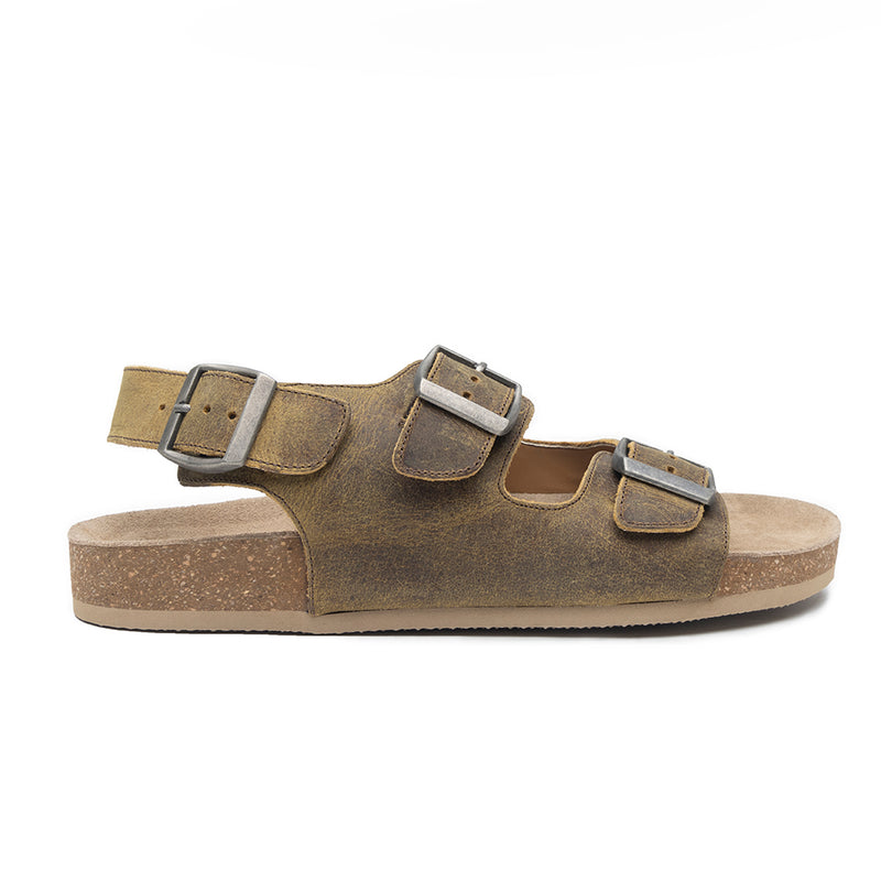 Mountain Path Leather Sandals In Suede