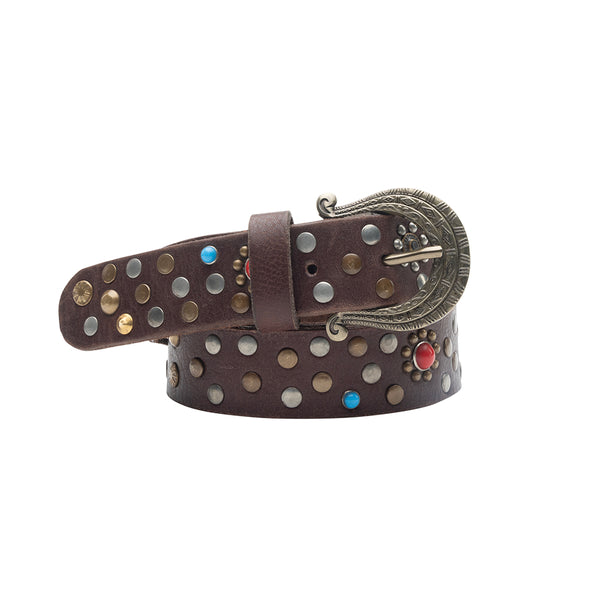 Constellation Leather Women's Belt - Myra USA