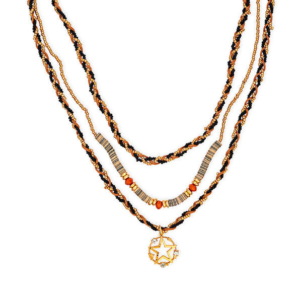 Selita Star Layered Necklace - Myra USA