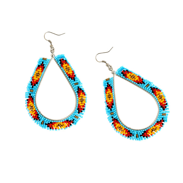 Where Water Runs Beaded Earrings