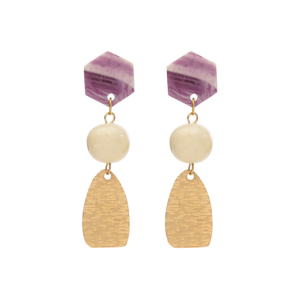 Amethyst Wind Earrings - Myra USA