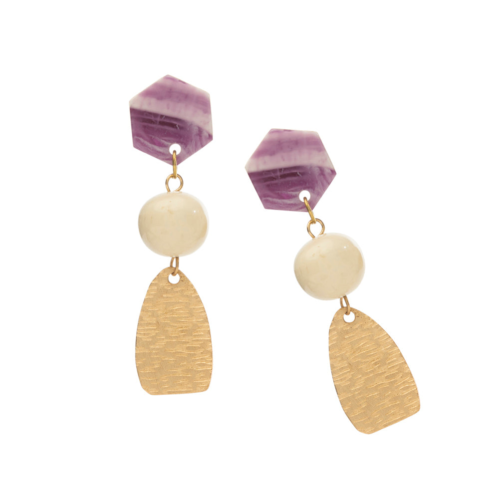 Amethyst Wind Earrings - Myra USA