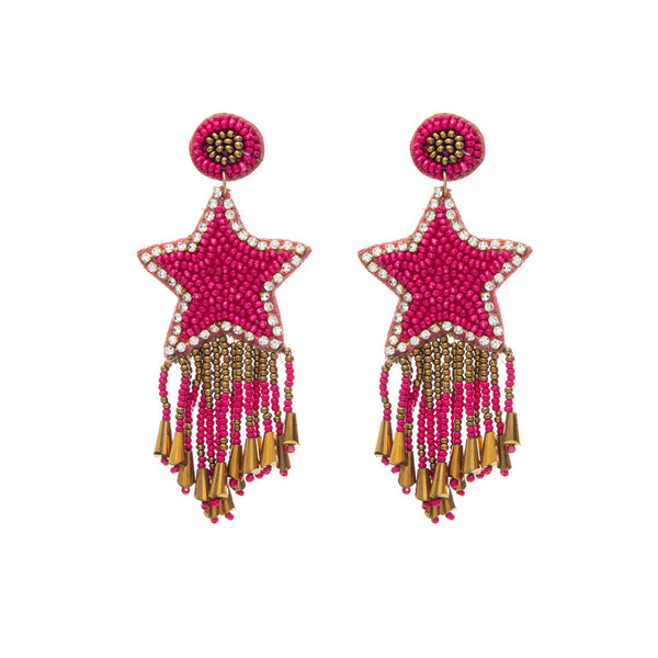 You Are My Star Beaded Earrings - Myra USA