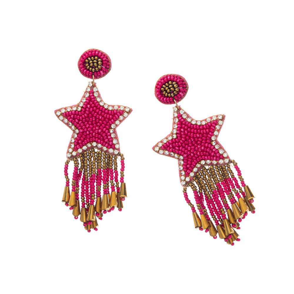 You Are My Star Beaded Earrings - Myra USA