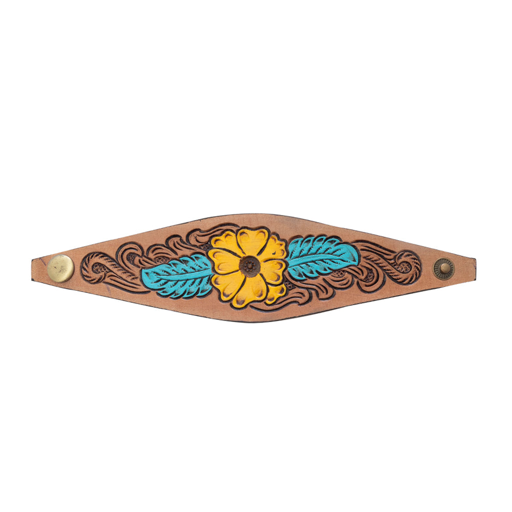 Be My Buttercup Leather Cuff Bracelet - Myra USA