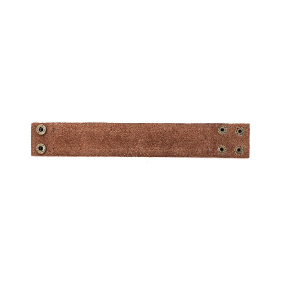Halina Ridge Leather Cuff Bracelet - Myra USA