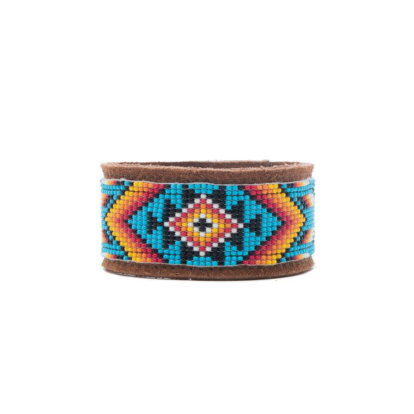 Halina Ridge Leather Cuff Bracelet - Myra USA