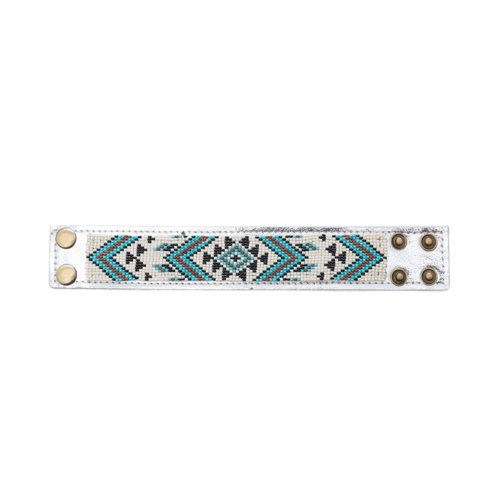Halina River Leather Cuff Bracelet - Myra USA