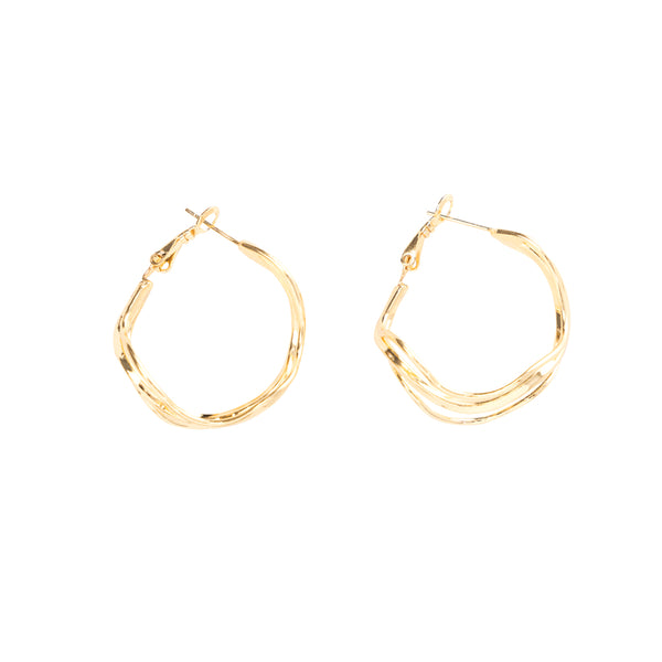 Golden Wave Earrings - Myra USA