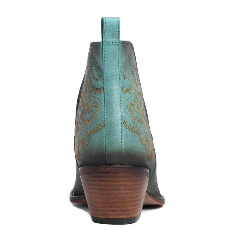 La Ponderosa Booties in Turquoise