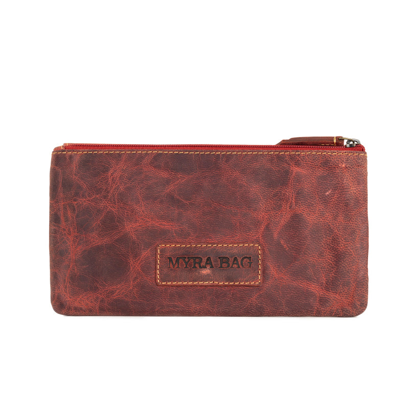 Western Fork Wallet in Red Russet