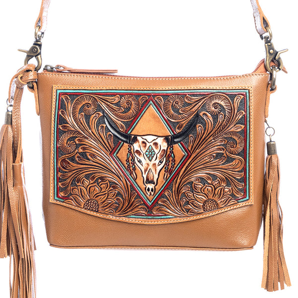 Tonopah Trail Hand-Tooled Bag - Myra USA