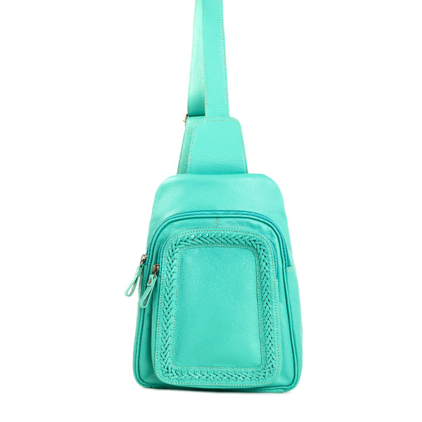 Willow Canyon Sling Bag In Turquoise