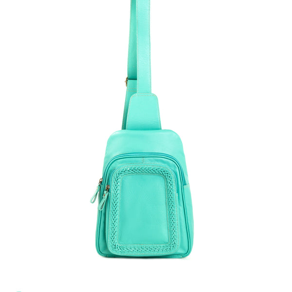 Willow Canyon Sling Bag In Turquoise - Myra USA