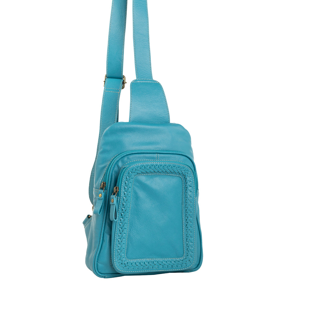 Willow Canyon Sling Bag In River Blue - Myra USA