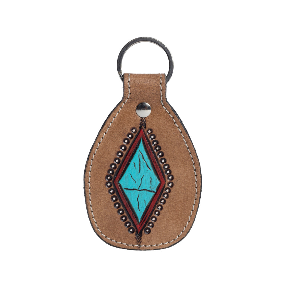 Sky Diamond Leather Key Fob - Myra USA