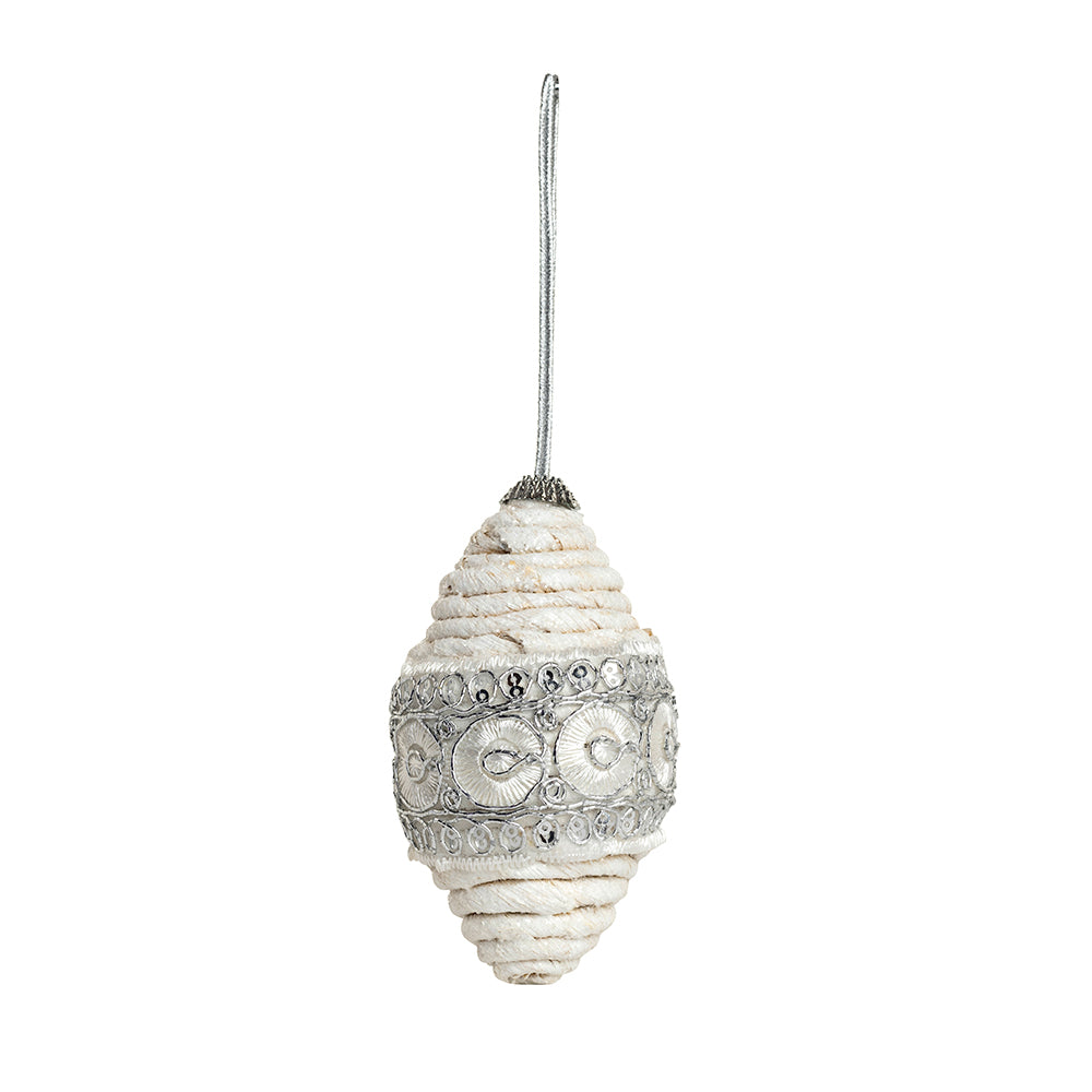 Woven Holiday Dream Pine Cone Ornament - Myra USA