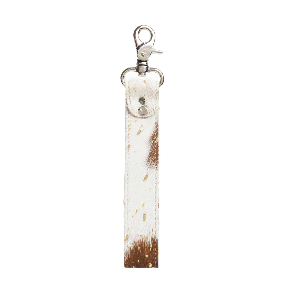 Concho Delight Key Fob in Brown & White - Myra USA