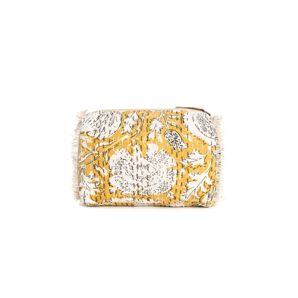 Golden Prairie Leaf Clutch Pouch - Myra USA
